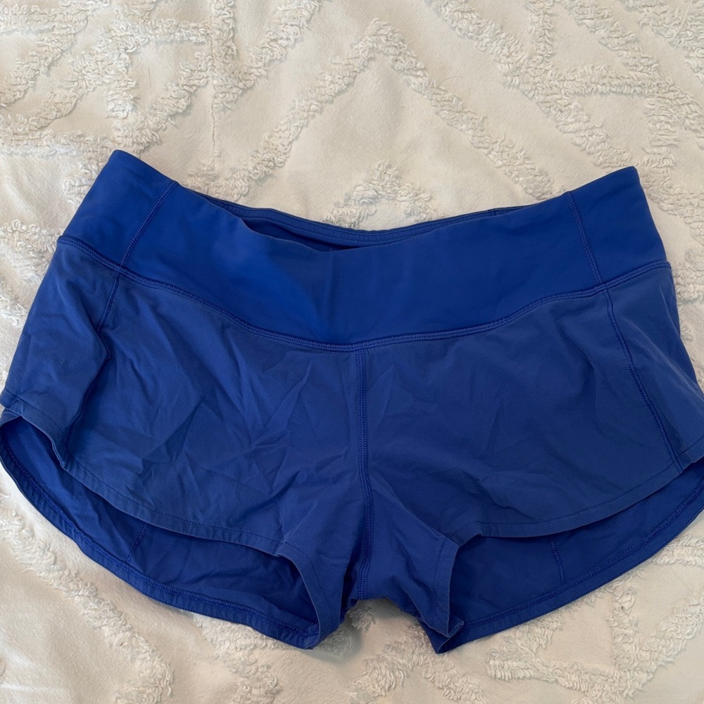 Lululemon Royal Blue Speed Up Shorts 2.5